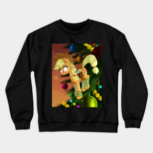Tiny Applejack at Christmas Crewneck Sweatshirt